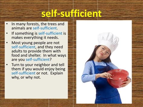 self sufficient meaning in tagalog